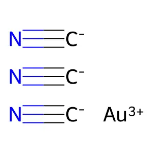 Gold tricyanide structure