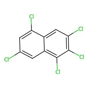 1,2,3,5,7-Pentachloronaphthalene structure