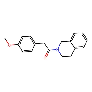 1-(3,4-dihydro-1H-isoquinolin-2-yl)-2-(4-methoxyphenyl)ethanone structure