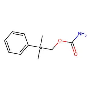 [dimethyl(phenyl)silyl]methyl carbamate structure