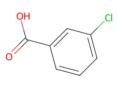 3-chlorobenzoic acid structure