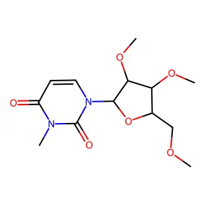 1-[3,4-dimethoxy-5-(methoxymethyl)oxolan-2-yl]-3-methylpyrimidine-2,4-dione structure
