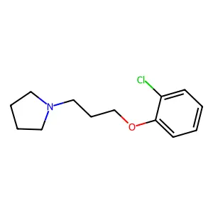 1-[3-(2-chlorophenoxy)propyl]pyrrolidine structure