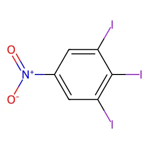 1,2,3-triiodo-5-nitrobenzene structure