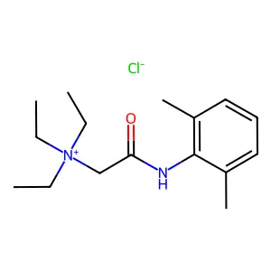 [2-(2,6-dimethylanilino)-2-oxoethyl]-triethylazanium chloride structure