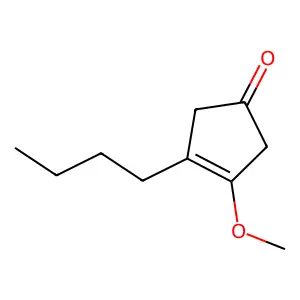 BUTYLMETHOXYCYCLOPENTEN-1-ONE structure
