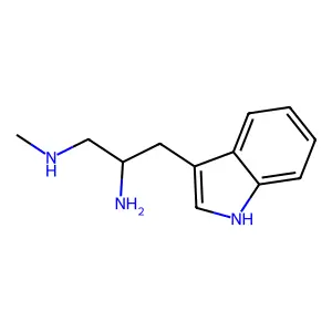 (2S)-3-(1H-indol-3-yl)-1-N-methylpropane-1,2-diamine structure