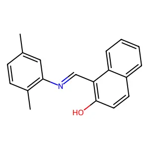 1-[(2,5-dimethylphenyl)iminomethyl]naphthalen-2-ol structure