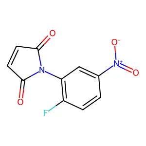 1-(2-fluoro-5-nitrophenyl)-1h-pyrrole-2,5-dione structure