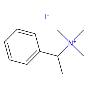 trimethyl(1-phenylethyl)azanium iodide structure