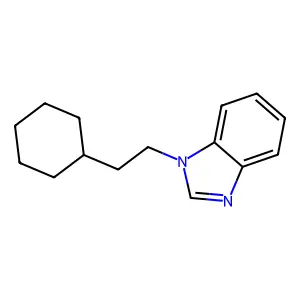 1-(2-cyclohexylethyl)benzimidazole structure