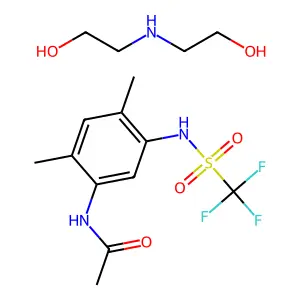Mefluidide-diolamine structure