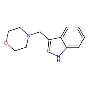 4-(1H-indol-3-ylmethyl)morpholine structure