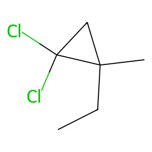 1,1-Dichloro-2-ethyl-2-methylcyclopropane structure