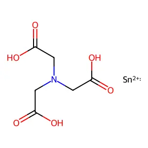Glycine, N,N-bis(carboxymethyl)-, tin(2+) salt structure