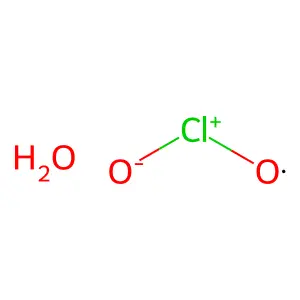 Chlorine oxide (ClO2), monohydrate structure