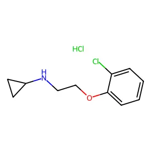 N-[2-(2-chlorophenoxy)ethyl]cyclopropanaminehydrochloride structure