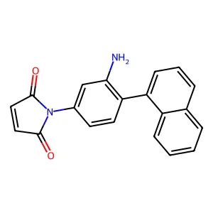 1-(3-amino-4-naphthalen-1-ylphenyl)pyrrole-2,5-dione structure