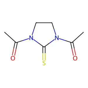 1,1'-(2-thioxoimidazolidine-1,3-diyl)diethanone structure
