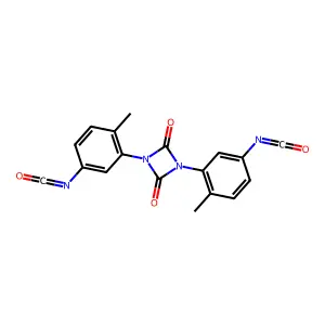 1,3-bis(5-isocyanato-2-methylphenyl)-1,3-diazetidine-2,4-dione structure