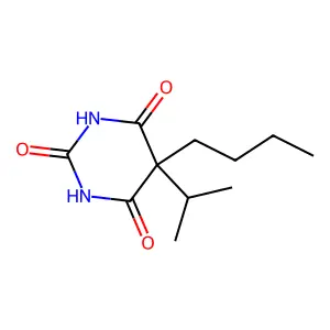 n-Butylisopropylbarbituric acid structure