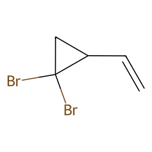 1,1-dibromo-2-vinylcyclopropane structure