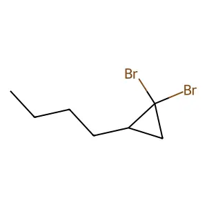 1,1-Dibromo-2-butylcyclopropane structure