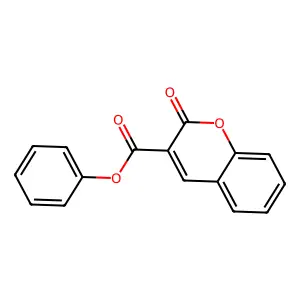 phenyl 2-oxochromene-3-carboxylate structure
