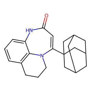 13-(1-adamantyl)-1,10-diazatricyclo[7.4.1.05,14]tetradeca-5(14),6,8,12-tetraen-11-one structure