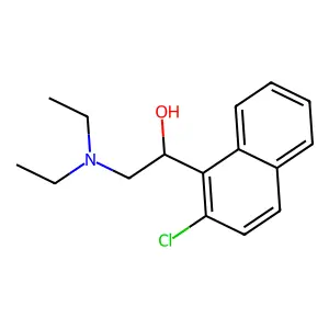 1-(2-chloronaphthalen-1-yl)-2-(diethylamino)ethanol structure