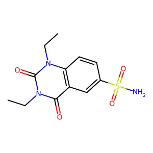1,3-diethyl-2,4-dioxo-1,2,3,4-tetrahydroquinazoline-6-sulfonamide structure