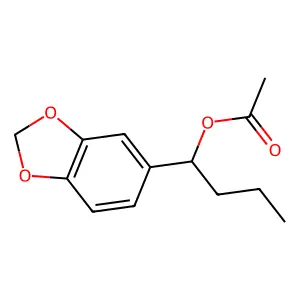 1-(1,3-benzodioxol-5-yl)butyl acetate structure