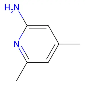 2-AMINO-4,6-DIMETHYLPYRIDINE structure