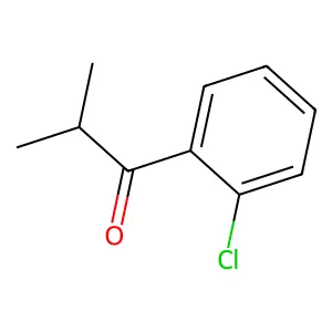 1-(2-chlorophenyl)-2-methylpropan-1-one structure