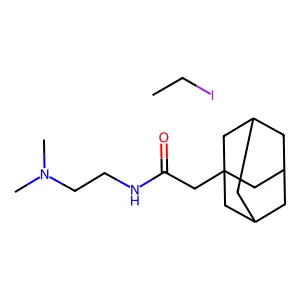 N-(2-(Dimethylamino)ethyl)-1-adamantaneacetamide ethyl iodide structure