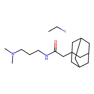 N-(3-(Dimethylamino)propyl)-1-adamantaneacetamide ethyl iodide structure