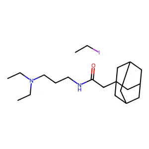 N-(3-(Diethylamino)propyl)-1-adamantaneacetamide ethyl iodide structure