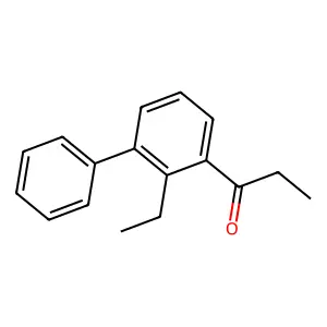 1-(2-ethyl-3-phenylphenyl)propan-1-one structure