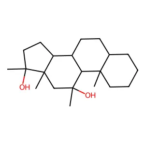11,17-Dimethyl-5alpha-androstane-11beta,17beta-diol structure