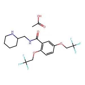 Flecainide acetate structure