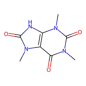 1,3,7-Trimethyluric acid structure