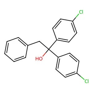 1,1-bis(4-chlorophenyl)-2-phenylethanol structure
