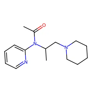 ACETAMIDE, N-(1-METHYL-2-(1-PIPERIDINYL)ETHYL)-N-2-PYRIDINYL- structure
