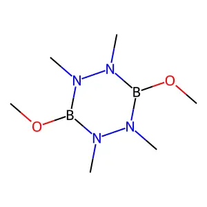 1,2,4,5,3,6-Tetrazadiborine, hexahydro-3,6-dimethoxy-1,2,4,5-tetramethyl- structure