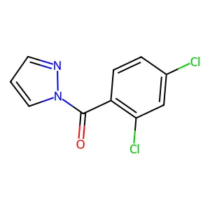 1-(2,4-dichlorobenzoyl)-1H-pyrazole structure