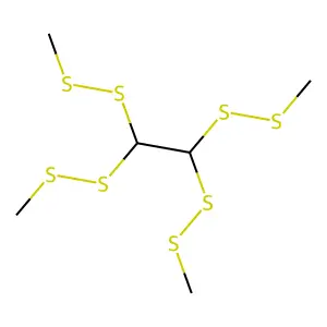 1,1,2,2-tetrakis(methyldisulfanyl)ethane structure