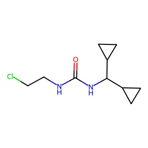1-(2-Chloroethyl)-3-(dicyclopropylmethyl)urea structure
