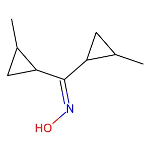 Dimethylcyclopropyl ketoxime structure