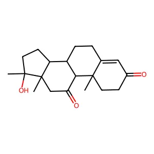 (8S,9S,10R,13S,14S,17S)-17-hydroxy-10,13,17-trimethyl-1,2,6,7,8,9,12,14,15,16-decahydrocyclopenta[a]phenanthrene-3,11-dione structure
