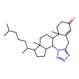 13,17-dimethyl-18-(6-methylheptan-2-yl)-2,3,4,5-tetrazapentacyclo[12.7.0.02,6.08,13.017,21]henicosa-3,5,8-trien-10-one structure